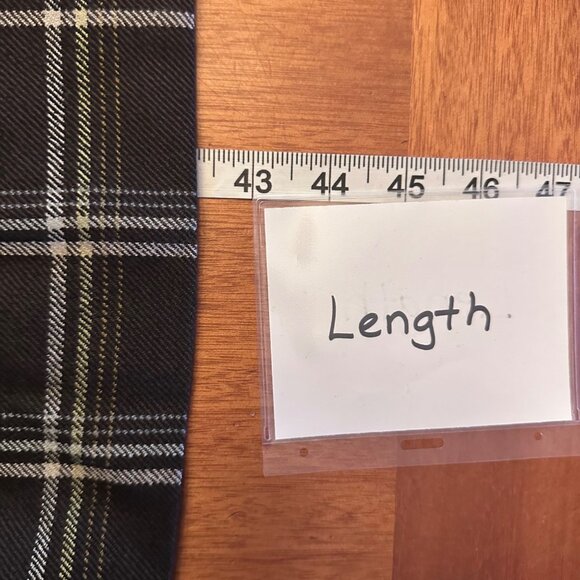 liquid black large check plaid NWT career trousers tailored 6 - Picture 5 of 9